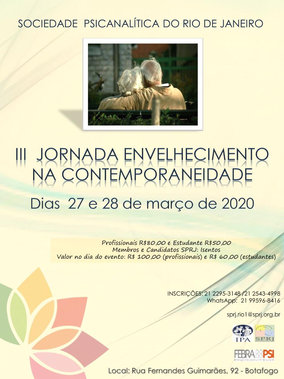 III Jornada Envelhecimento na Contemporaneidade @ SPRJ | Rio de Janeiro | Brasil