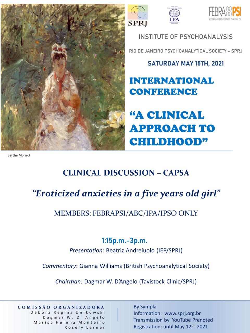 International Conference - A Clinical Approach to Childhood - Afternoon @ on-line