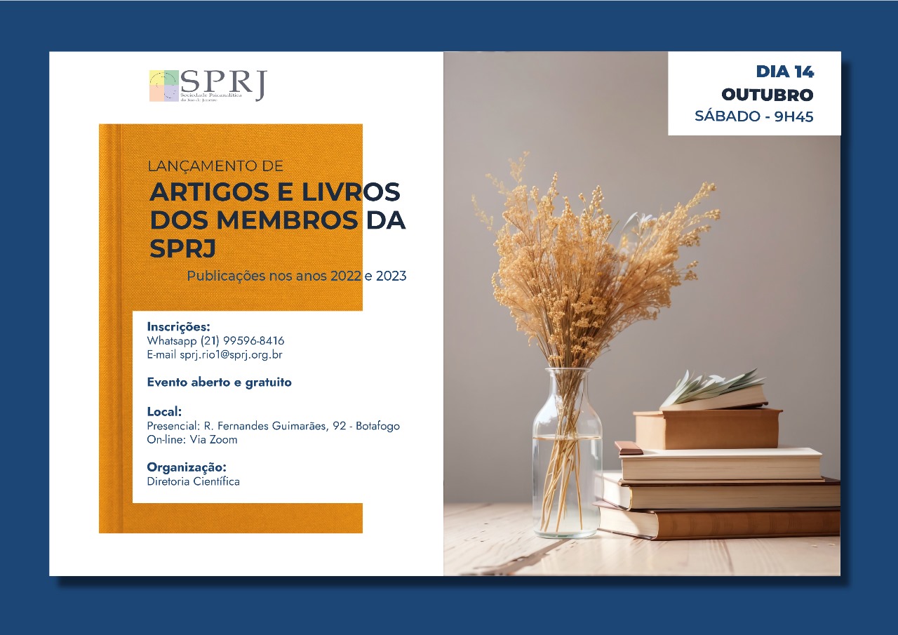 Artigos e Livros dos Membros da SPRJ @ sede da SPRJ | Rio de Janeiro | Brasil