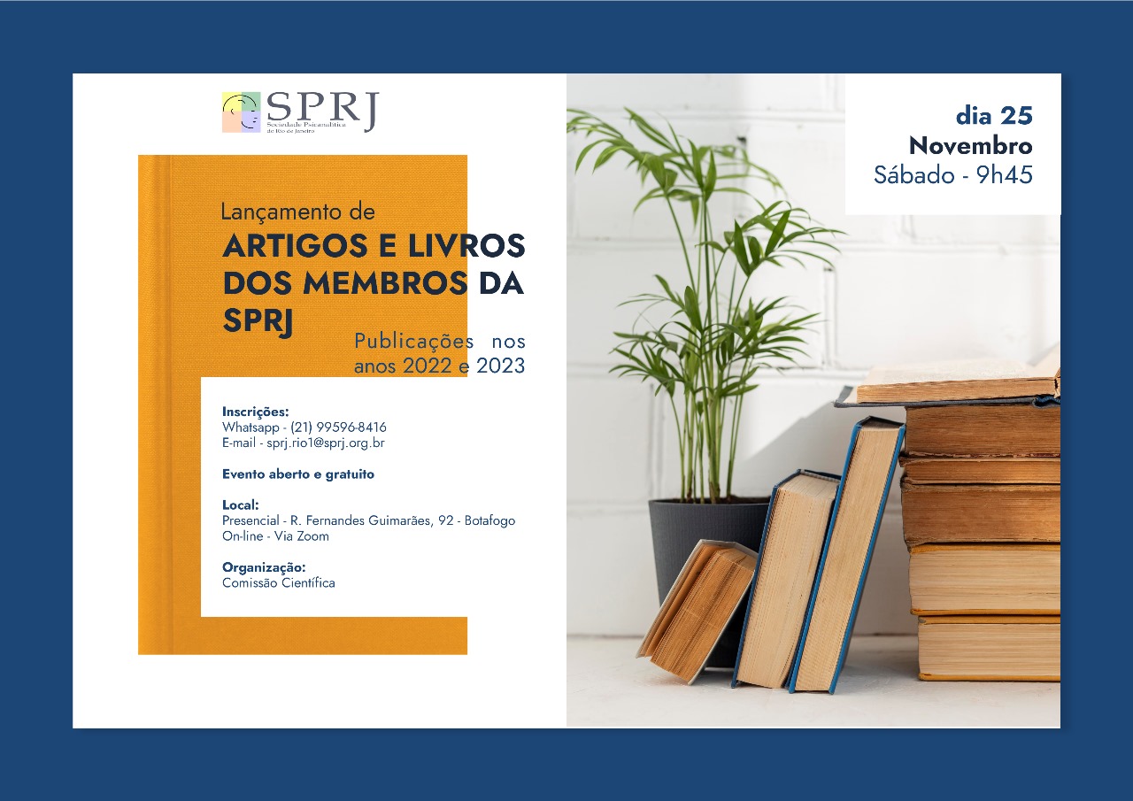 Artigos e Livros dos Membros da SPRJ @ sede da SPRJ | Rio de Janeiro | Brasil