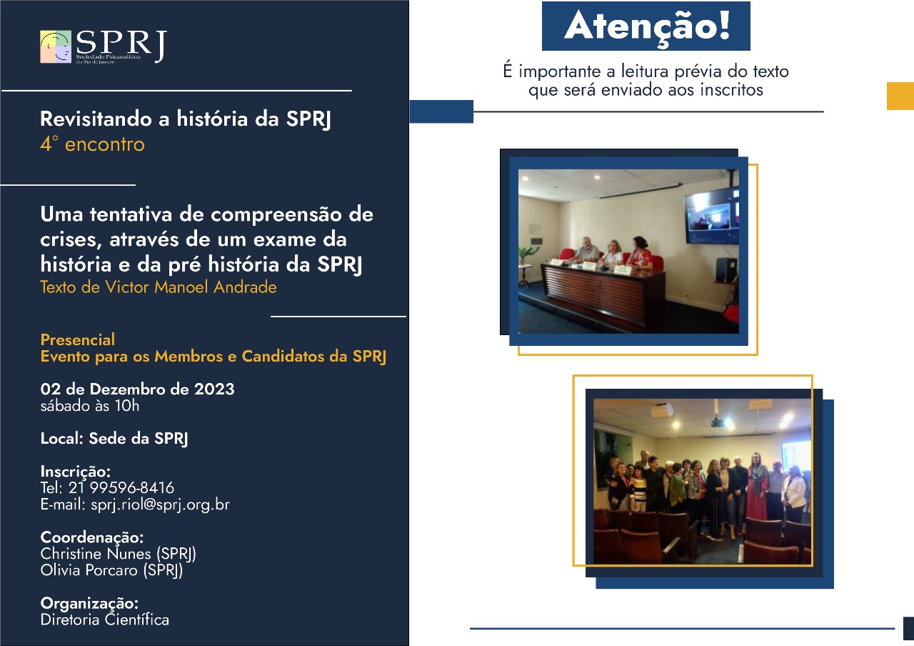 Revisando a história da SPRJ @ Sede da SPRJ | Rio de Janeiro | Brasil
